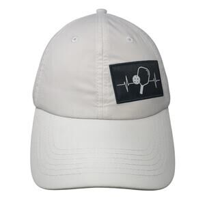 Pickleball Snapback Trucker Hat White One Size Adjustable Mesh Back 6 Panel